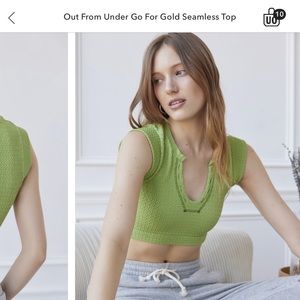 ISO out from under go for gold seamless too UO green xs/s